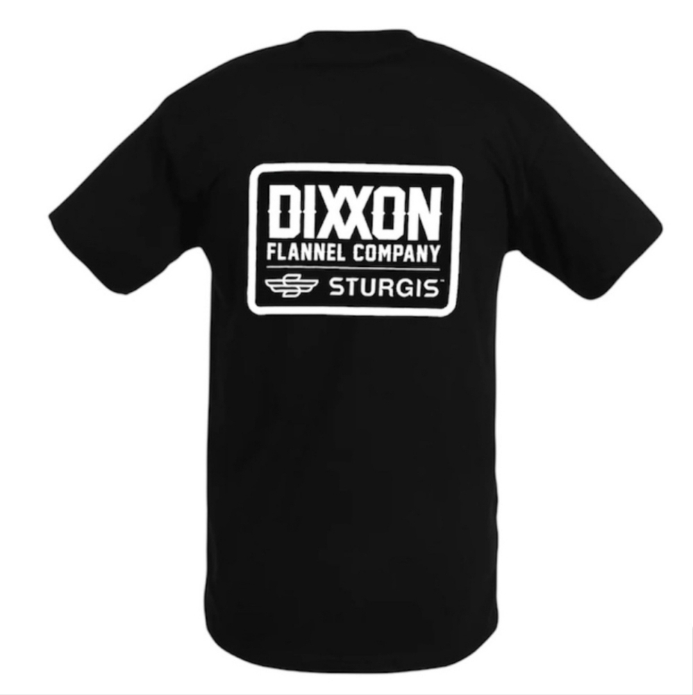Genuine Dixxon Flannel Co Sturgis SD Badge Black Tee T-shirt XL 2XL 3 XL
